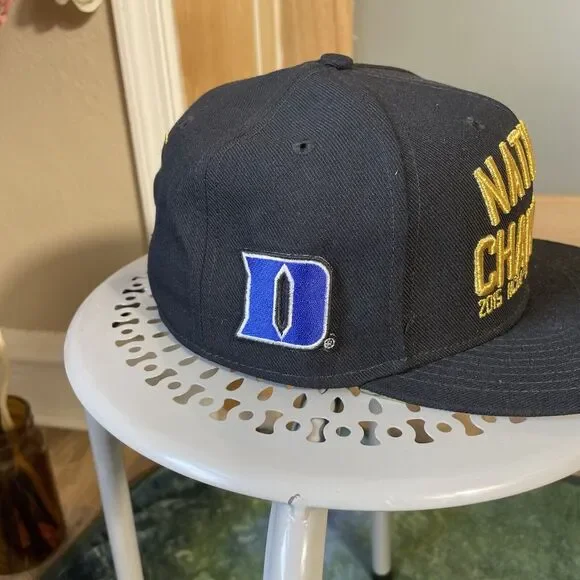 Duke Blue Devils Hat Cap Snapback Basketball Nike NCAA 2015 National Champions - Picture 4 of 8